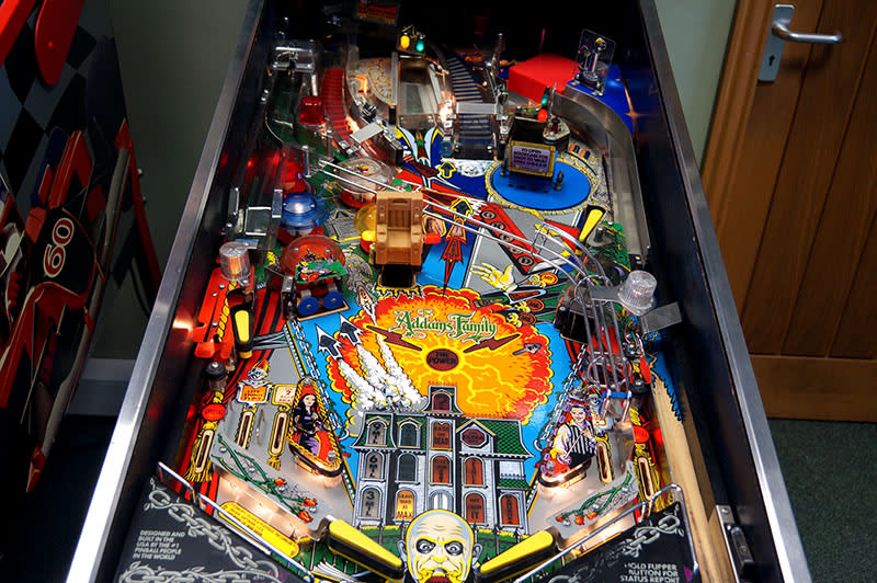 The addams family pinball machine